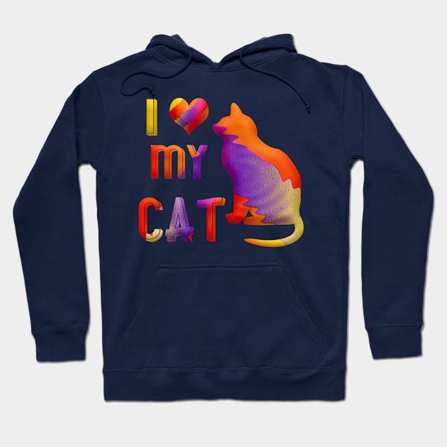 I LOVE MY CAT Hoodie by NASMASHOP